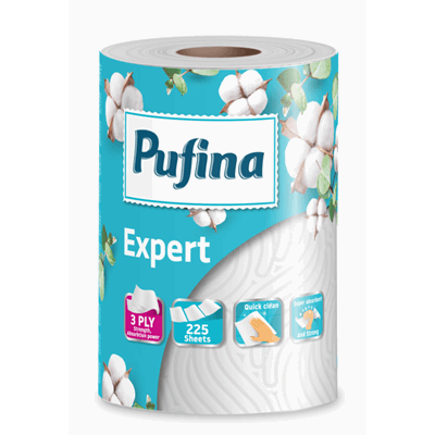 PUFINA Expert Prosop de Hartie in 3 Straturi 50 m - WALTI