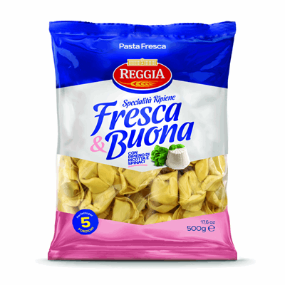 REGGIA Tortellini cu Ricotta si Spanac 500 g