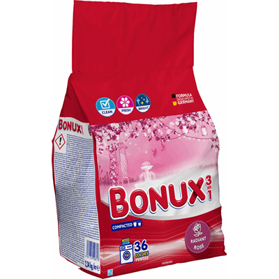 BONUX Radiant Rose Detergent Rufe 2,34 Kg