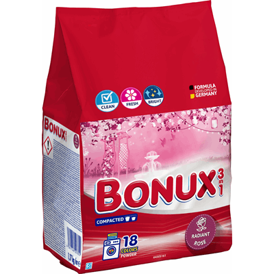 BONUX Radiant Rose Detergent Rufe 1,17 Kg