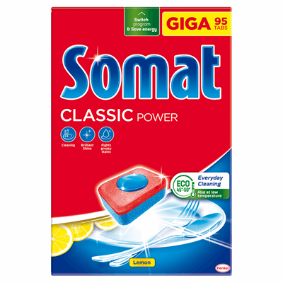 Somat Clasic 95 Tablete Detergent Masina de Spalat Vase - WALTI