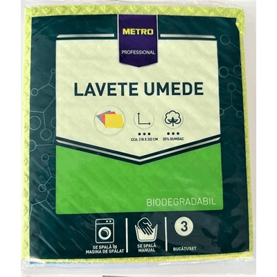 PROFESSIONAL Lavete Umede 18 x 20 cm 3 Bucati