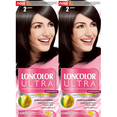 LONCOLOR ULTRA Vopsea de Par Nuanta 2 Saten 2 x 100 ml - WALTI