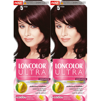 LONCOLOR ULTRA Vopsea de Par Nuanta 5 Acaju 2 x 100 ml - WALTI