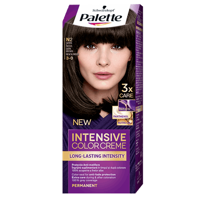 Palette Intensive Color Creme Vopsea De Par Nuanta N2 Saten Inchis 110 ml - WALTI
