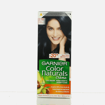 GARNIER COLOR NATURALS Vopsea de Par Nuanta 2.10 Negru Albastrui 100 ml - WALTI