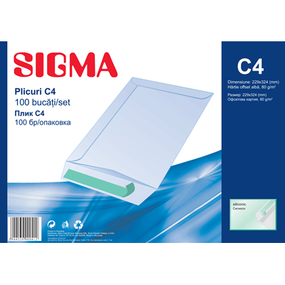 SIGMA Plic C4 Silicon 80G 100 bucati