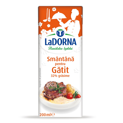 LaDORNA Smantana pentru Gatit 32% 200 ml