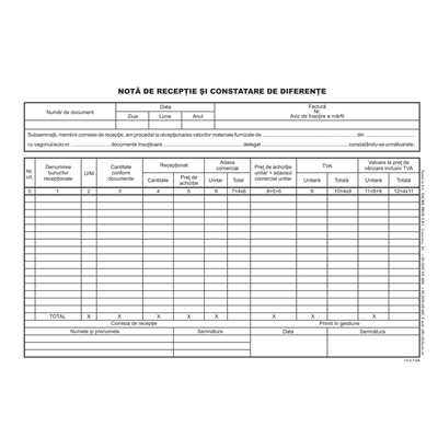 SIGMA Nir (Nota De Receptie) Pe Hartie Autocopiativa A4 2 x 100 File