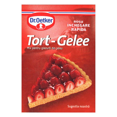 Dr.Oetker Tort Gelee Rosu 10 x 8 g