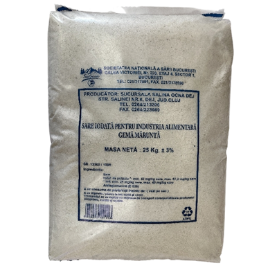 SALROM Sare Gema Marunta Iodata 25 Kg