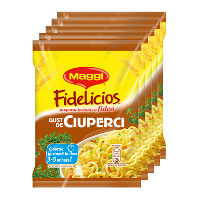 Maggi Fidelicios Ciuperci 5 x 59,2 g - WALTI