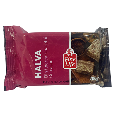 Fine Life Halva Floarea Soarelui Cacao 200 g