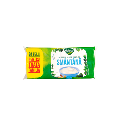 delaco Branza Topita Felii Smantana 400 g