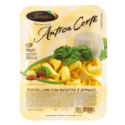 ANTICA Paste Tortelloni cu Urda & Spanac 250 g - WALTI