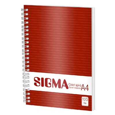 SIGMA Caiet Dictando cu Spirala A4 120 File