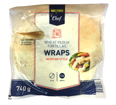Tortilla Wraps 740 g