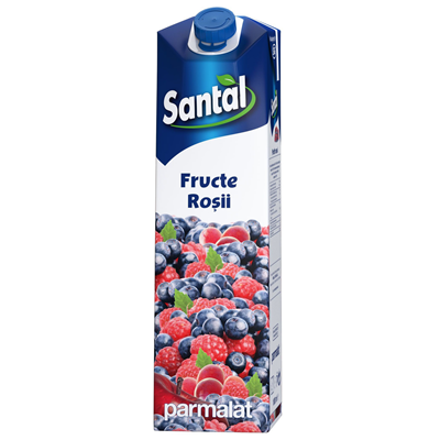 SANTAL Suc de Fructe Rosii 30% 1 L - WALTI