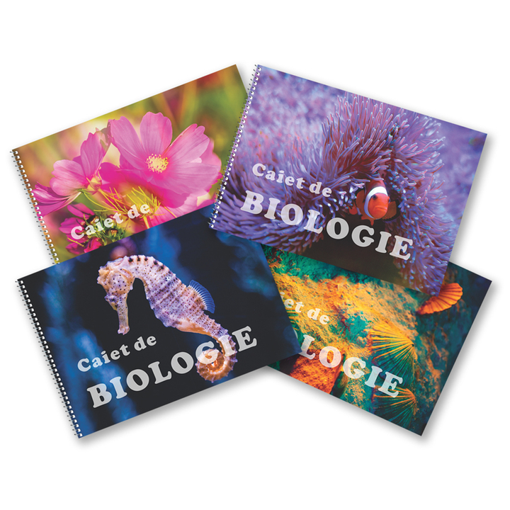 ARHI DESIGN Caiet de Biologie cu Spirala A4 32 file