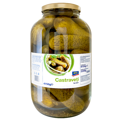 Castraveti In Otet Calibru 12-15 cm 4,15 Kg
