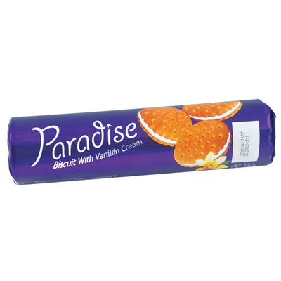 PARADISE Biscuiti cu Crema Vanilie 150 g - WALTI