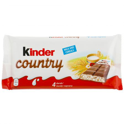 Kinder COUNTRY Ciocolata cu Crema de Lapte si Cereale 23,5 g - WALTI