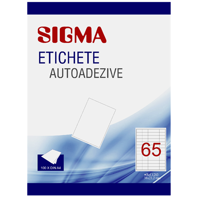 SIGMA Etichete Autoadezive 65/A4 100 Bucati