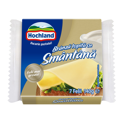 Hochland Branza Topita Felii Smantana 140 g