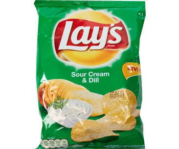 Lay's Chips Smantana & Marar 125 g - WALTI
