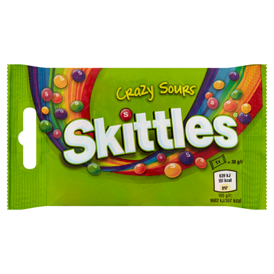 SKITTLES Fructe Acrisoare 38 g - WALTI