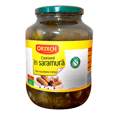 ORZECH Castraveti in Saramura Calibru 9-12 cm 1,55 Kg - WALTI