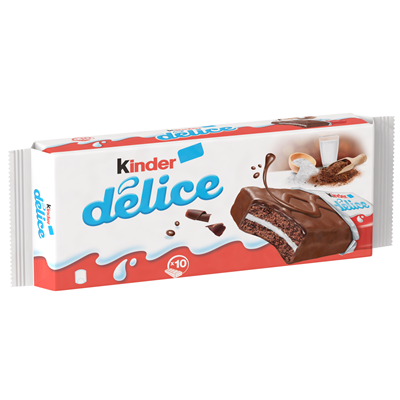 Kinder DELICE Prajitura cu Lapte si Cacao 10 x 39 g - WALTI
