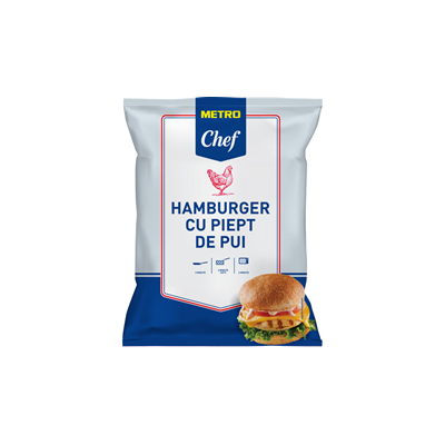 Hamburger Piept Pui Congelat pret/kg (cca. 2,5 Kg) ❄