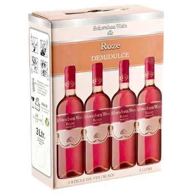 CRAMELE RECAS Schwaben Wein Roze Vin Rose Demidulce Bag in box 3 L - WALTI