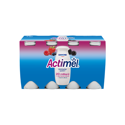 Actimel Iaurt de Baut Fructe De Padure 8 x 100 g
