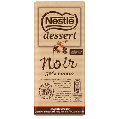 Nestle Ciocolata 52% Cacao pentru Deserturi 205 g - WALTI