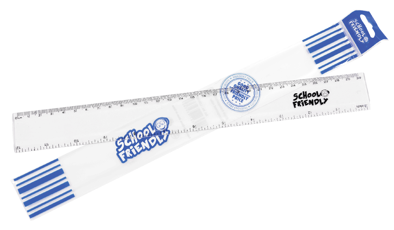 SCHOOL FRIENDLY Rigla Transparenta 30 cm