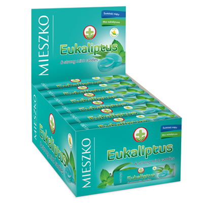 MIESZKO Dropsuri Eucalipt Tub 32 g - WALTI