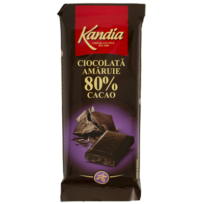 KANDIA Ciocolata Amaruie 80% Cacao 80 g - WALTI
