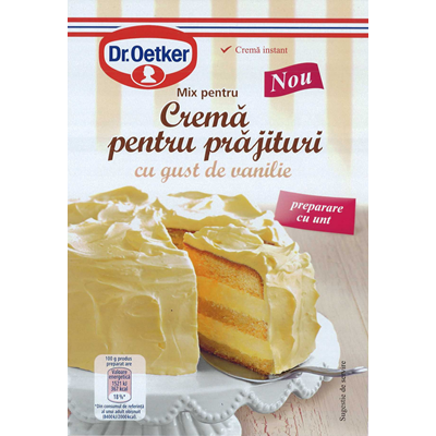 Dr. Oetker Crema Vanilie cu Unt 140 g - WALTI