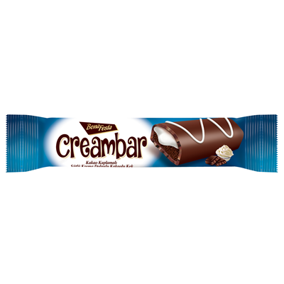 BONAFESTA Creambar Prajitura Glazurata cu Crema de Lapte 50 g - WALTI