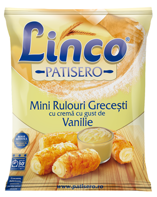 Linco Mini Rulouri Crema Vanilie Congelate 500 g