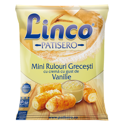 Linco Mini Rulouri Crema Vanilie Congelate 500 g ❄