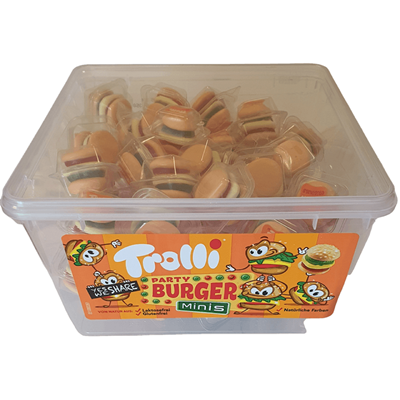 Trolli Jeleu in Forma de Mini Burger 10 g - WALTI