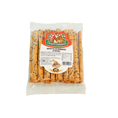 CRISPY GOODIES Bavete Seminte si Tarate 130 g - WALTI