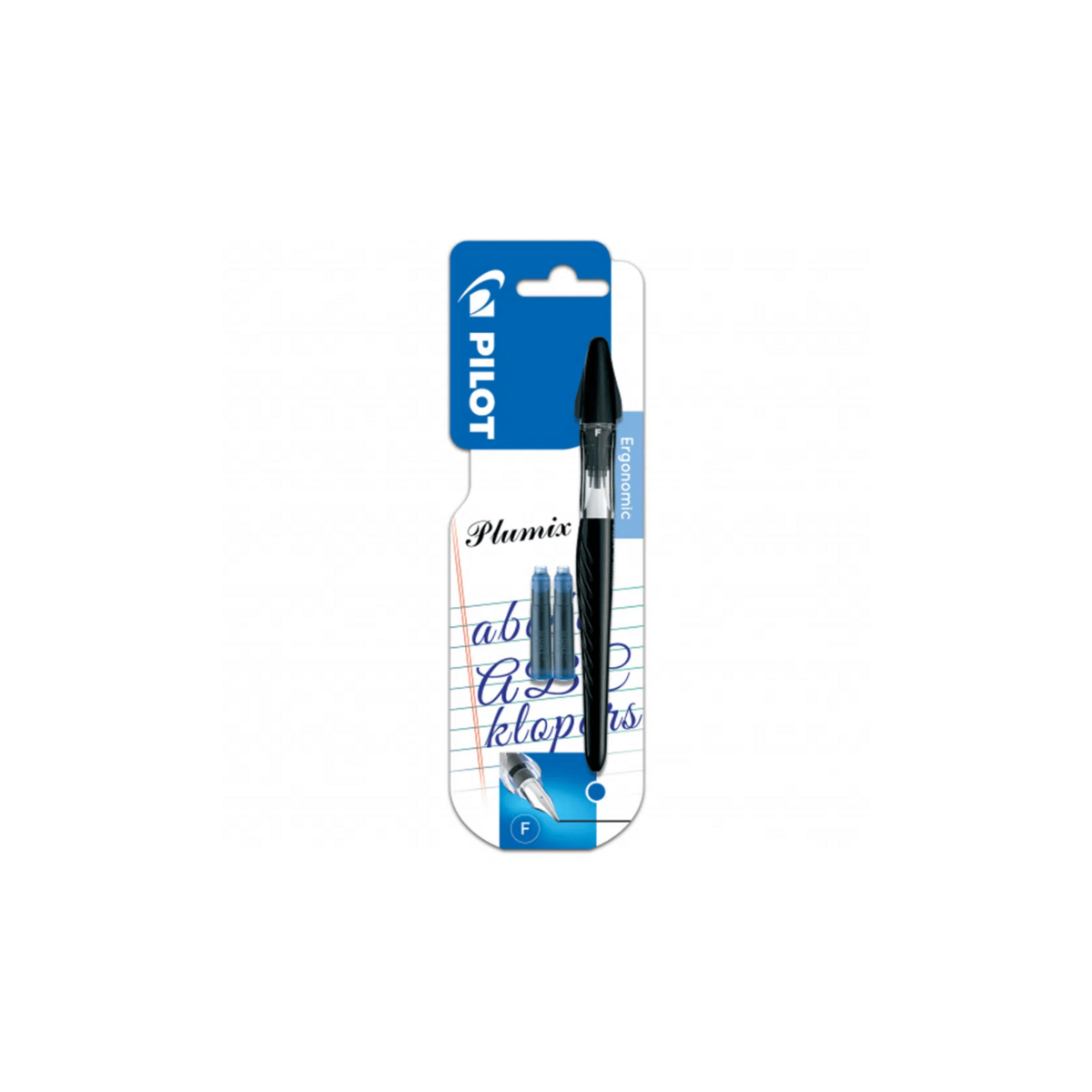 PILOT Plumix Stilou Albastru + 2 Rezerve