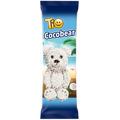 TIO Chocobear Prajitura Ciocolata cu Fulgi de Cocos 45 g - WALTI