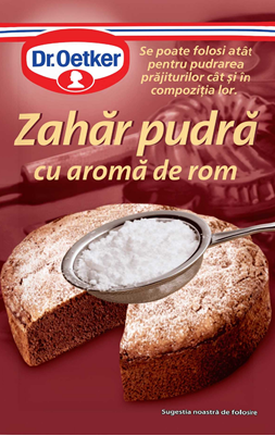 Dr.Oetker Zahar Pudra cu Aroma de Rom 50 g