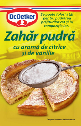 Dr.Oetker Zahar Pudra cu Aroma de Vanilie & Citrice 50 g