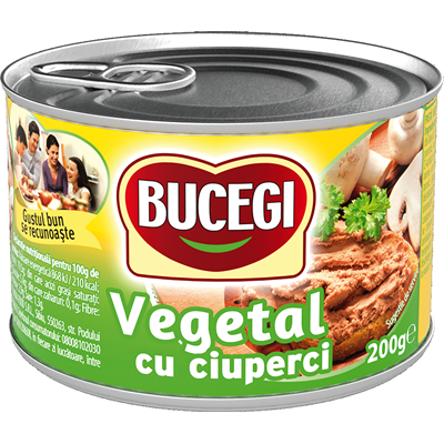 BUCEGI Pasta Vegetala cu Ciuperci 200g